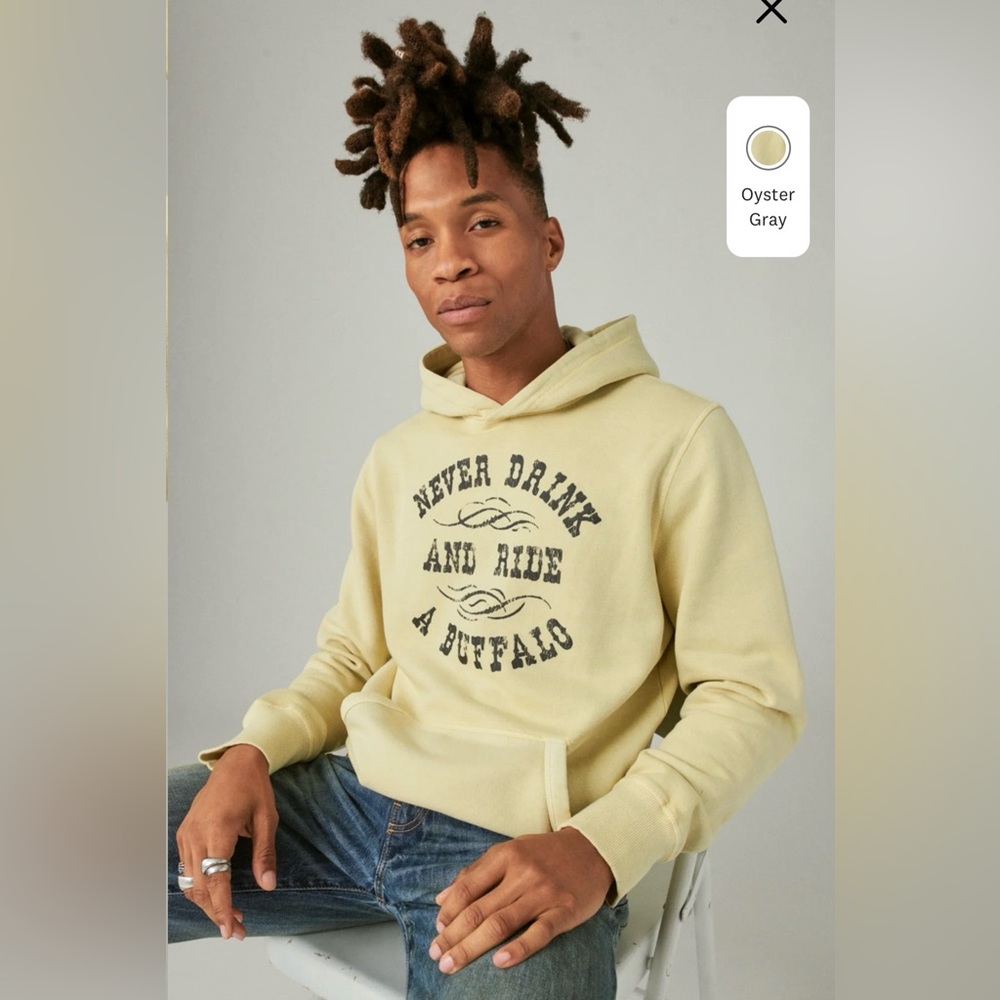 Lucky Brand Yellowstone Never Drink Hoodie